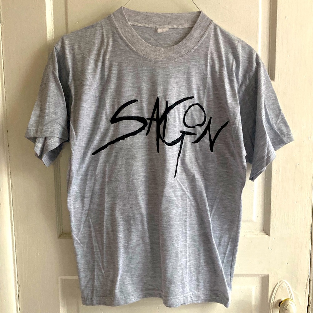 Vintage Saigon Gray Cotton T Shirt